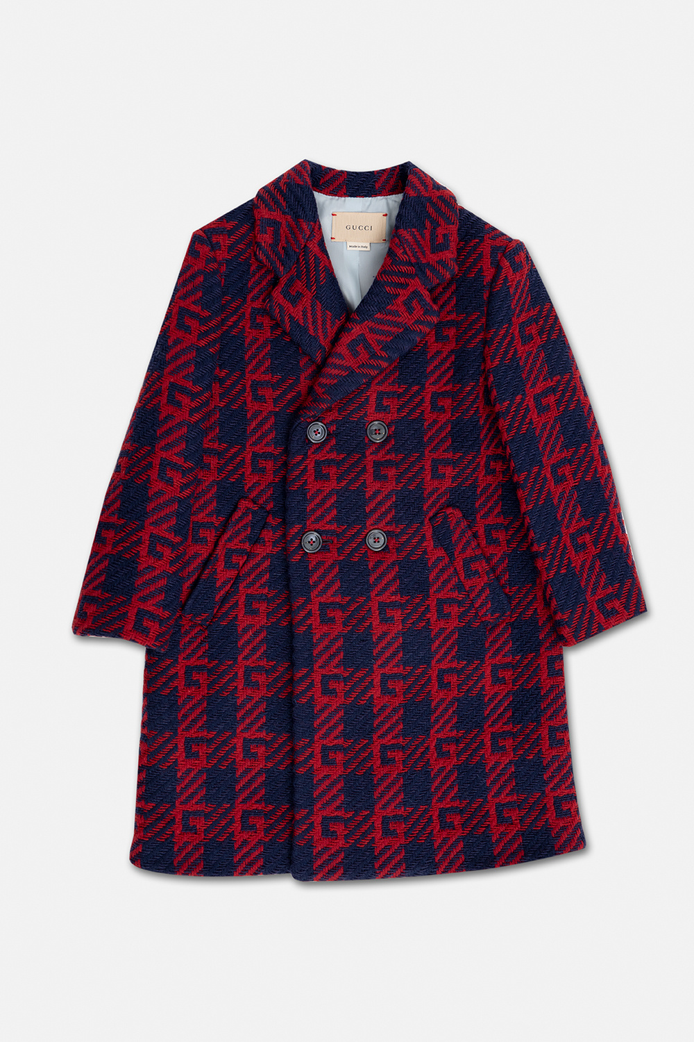 Gucci hooded wool on sale coat